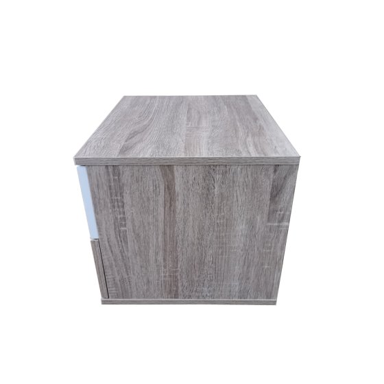 Nachtschrank Sonoma Weiß Nina 