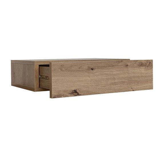 Wandregal mit Schublade 40 cm Artisaneiche 