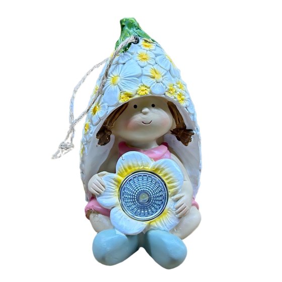 Solar-Gartenfigur zum Hängen Elfe 