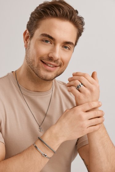 Armband 925/- Sterling Silber rhodiniert Knoten 