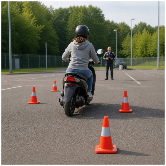 4er Set Verkehrskegel 30 cm Trainingskegel Pylonen Orange 