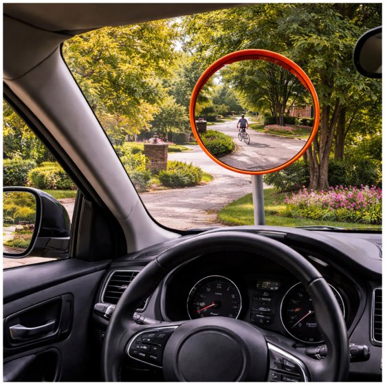 Verkehrsspiegel Ø58 cm Konvex Einfahrt Sicherheitsspiegel Außen 
