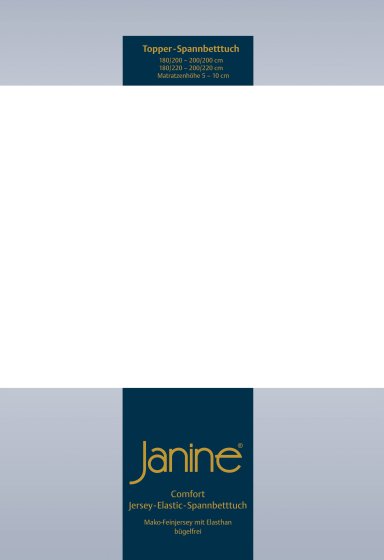 Spannbetttuch Elastic Jersey 5002 Janine weiß | 200x200