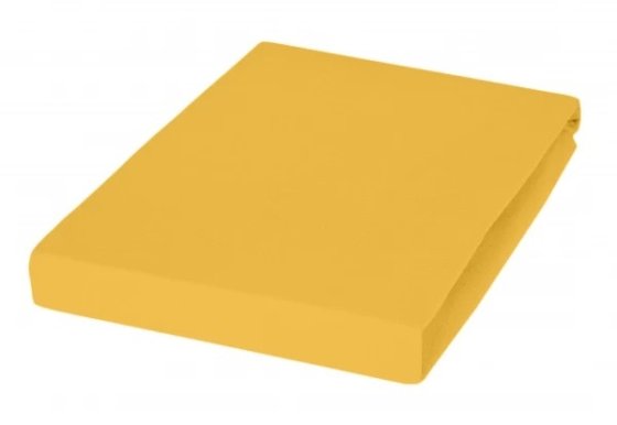 Spannbetttuch Mako Feinjersey Janine sonnengelb | 150x200