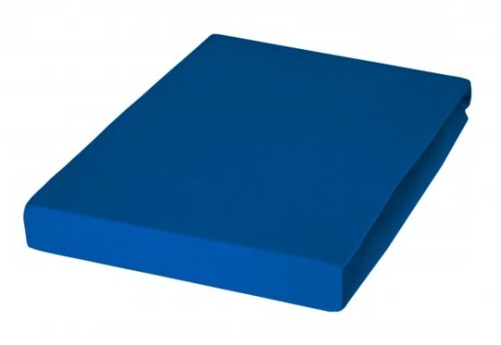 Spannbetttuch Mako Feinjersey Janine royalblau | 180-200x200 cm
