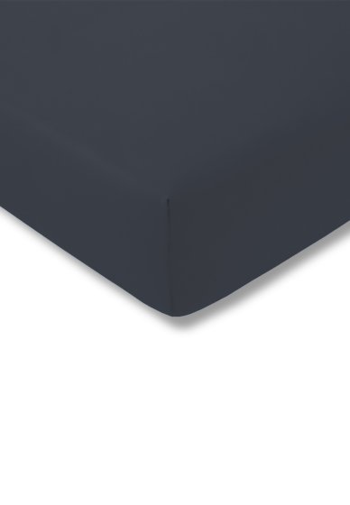 Spannbetttuch Zwirn-Jersey ESTELLA indigo | 200x200