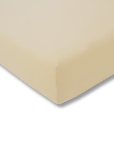 Spannbetttuch Zwirn-Jersey Topper ESTELLA natur | 180x200