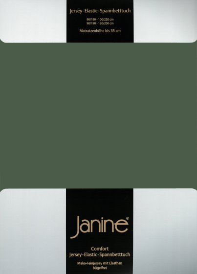 Spannbetttuch Elastic Jersey 5002 Janine olivgrün | 200x200