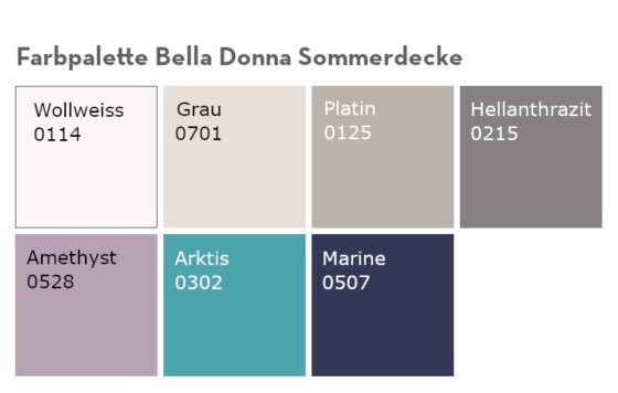 Wohndecke Sommerdecke Bella Donna 013 FORMESSE 