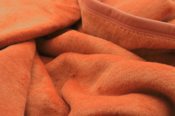 Wohndecke Unicolour Biederlack terracotta | 150x200