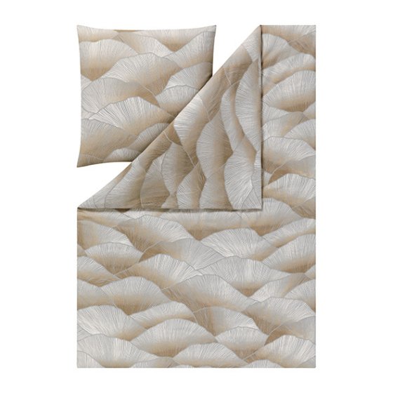 Bettwäsche Edelflanell Alba ESTELLA grau | 155x220