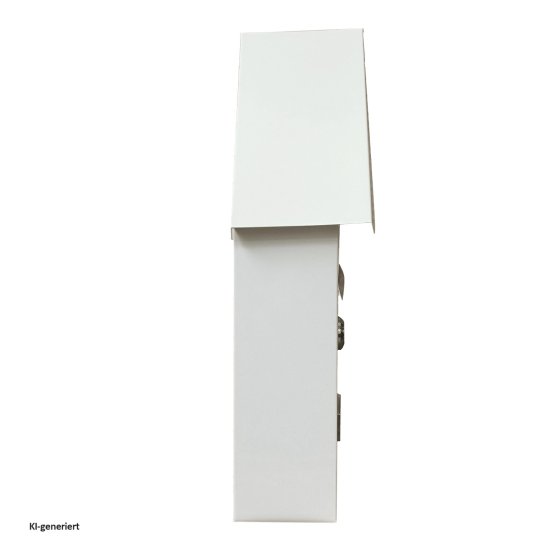 Briefkasten Amin Weiß mit Spitzdach 