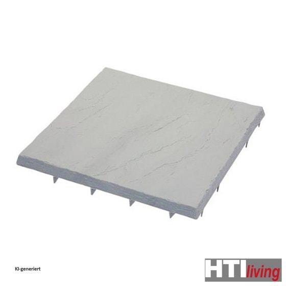 Kunststoff Gehwegplatten Steinoptik 30x30 cm 4er Set Gartenplatten mit Struktur 