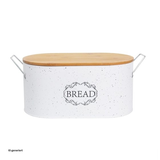 Brotkasten Vorratsdosen 4er-Set Landhaus Weiß 
