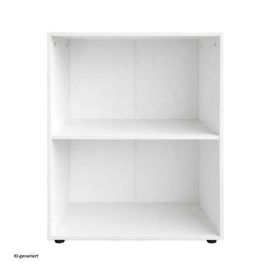 Standregal Nina mit 2 Fächern Weiß 