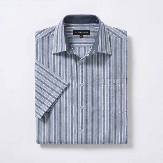 Jaquard Hemd 3XL (47/48) | Blau