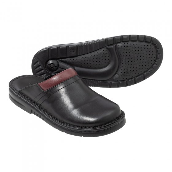 Klassische Leder Pantolette 