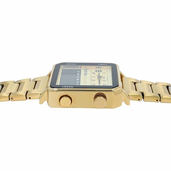 Analog-Digital-Uhr Gold