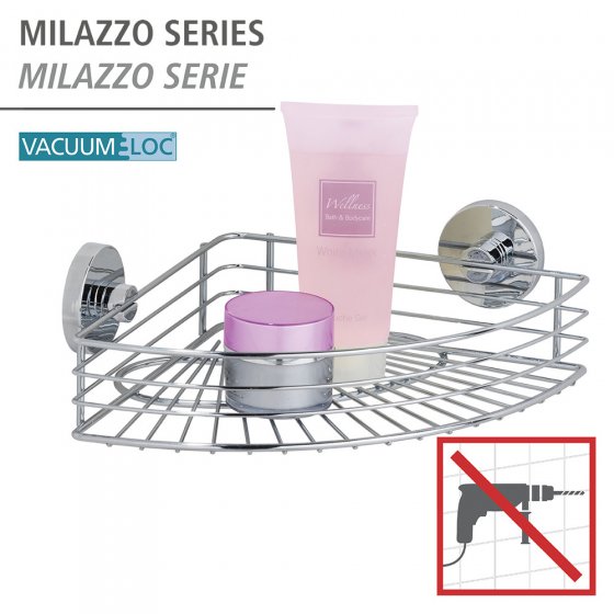 Vacuum-Loc® Eckablage Mod. Bari, Befestigen ohne bohren