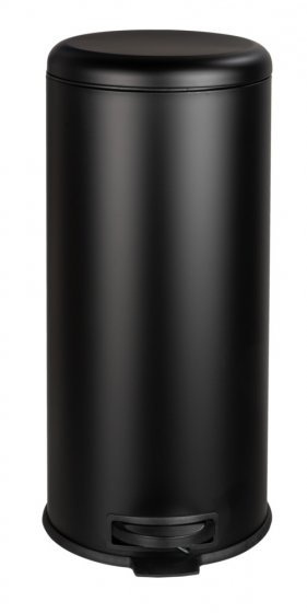 Treteimer Mod. Leman Easy Close Schwarz 30 L, mit herausnehmbarem Einsatz 