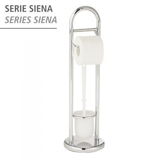 Stand WC-Garnitur Mod. Siena Chrom, aus Stahl