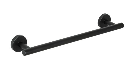Badetuchstange Mod. Bosio Schwarz Matt, rostfrei, 40 cm 