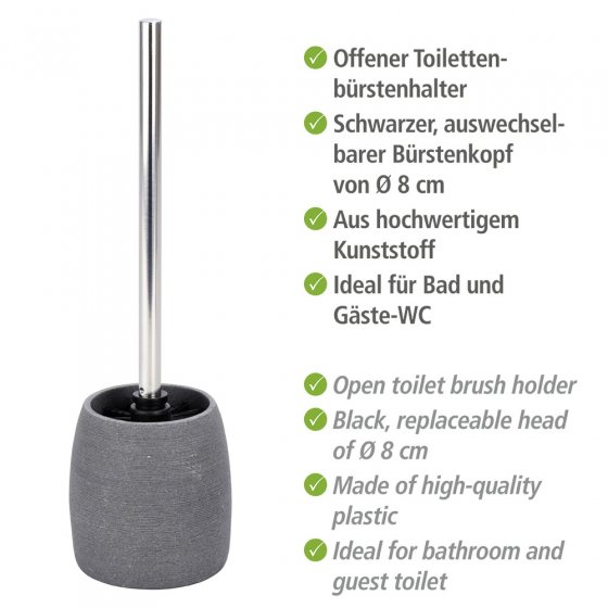 WC-Garnitur Mod. Goa Grau, in Naturstein-Optik