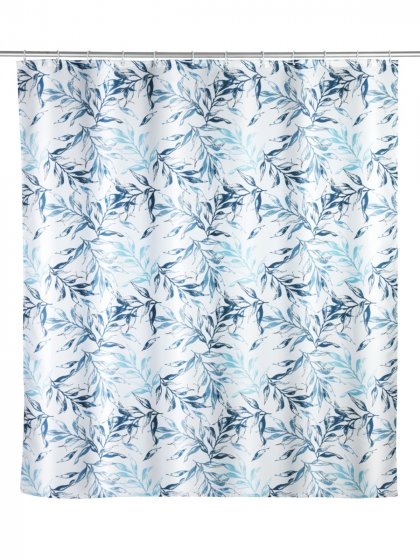 Anti-Schimmel Duschvorhang Mod. Catala, Textil (Polyester), 180 x 200 cm, wasserabweisend, waschbar 
