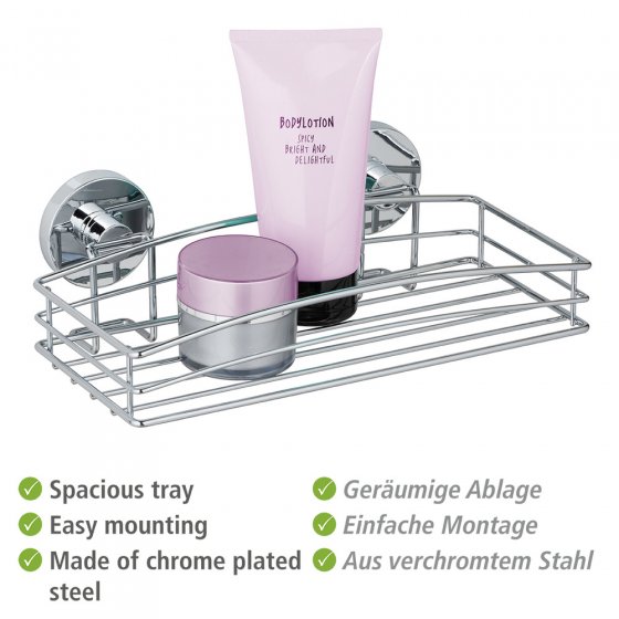 Mod. Vacuum-Loc® Wandablage, Befestigen ohne bohren 