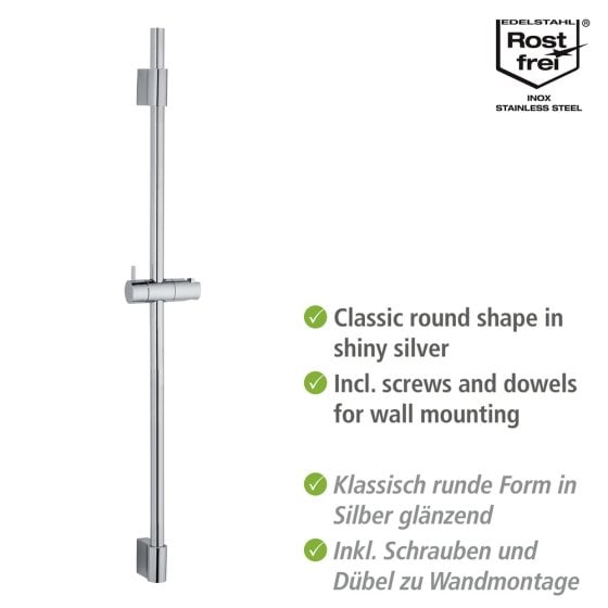 Duschstange Mod. Classic Chrom 90 cm, Länge Stange: 90 cm 