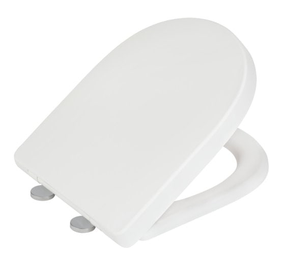 WC-Sitz Exclusive Nr. 3 Weiß Matt, aus antibakteriellem Duroplast 