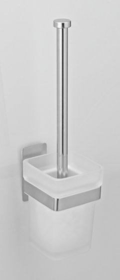 Turbo-Loc® WC-Garnitur Genova Shine, abnehmbarer Behälter aus satiniertem Glas