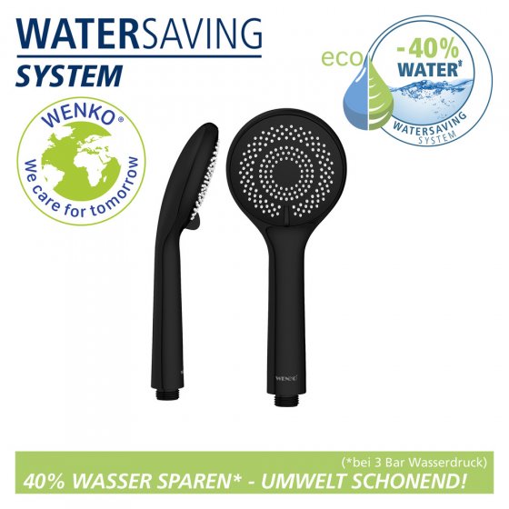 Duschkopf Watersaving Ø 96 cm 3 Funktionen, Ø 9,5 cm 