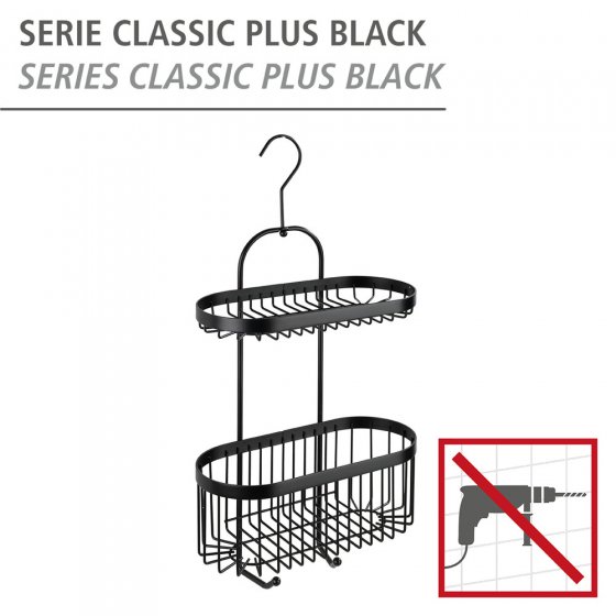 Bad-Caddy Classic Plus Black, mit hochwertigem Rostschutz 