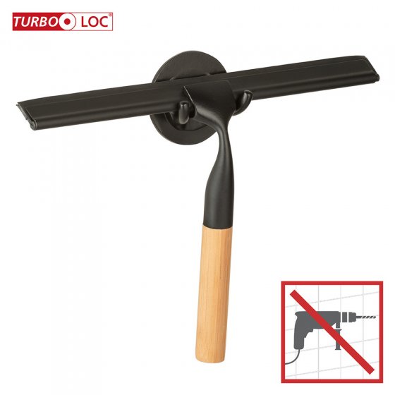 Turbo-Loc® Badezimmerwischer Mod. Bambusa, aus Bambus und Edelstahl