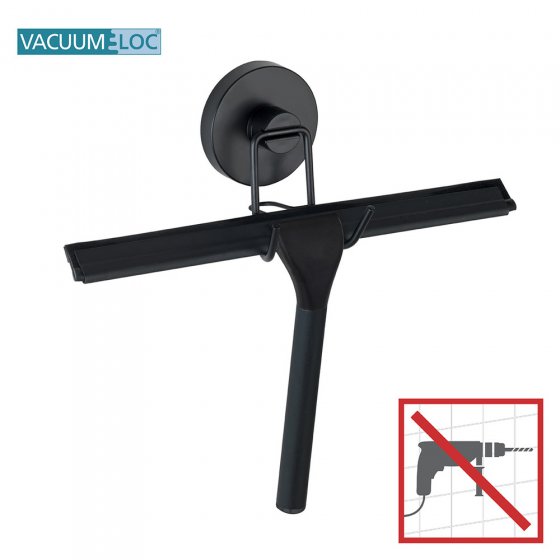 Mod. Vacuum-Loc® Duschabzieher Schwarz, Befestigen ohne bohren 