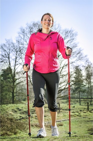 Trekking-Stöcke Teleskop, Wanderstock mit Anti-Schock-System 