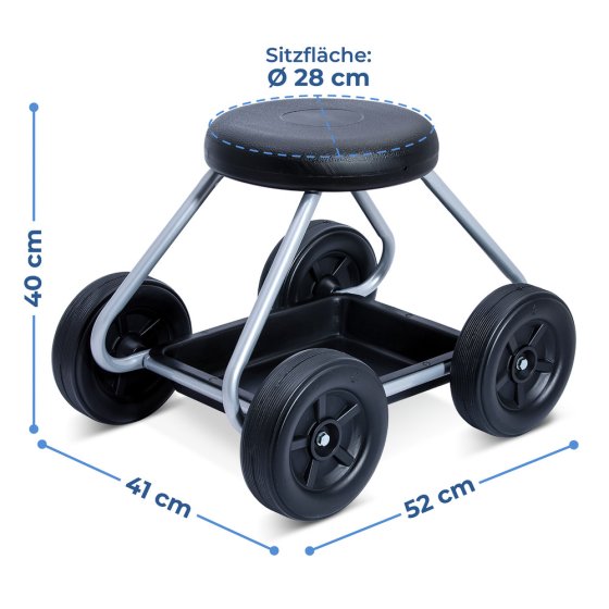 Rollsitz Mod. Secura, belastbar bis 130 kg 