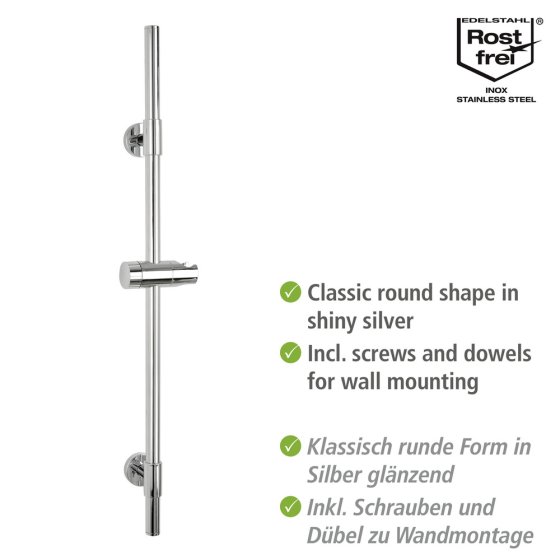 Duschstange Mod. Basic Chrom, 66 cm 