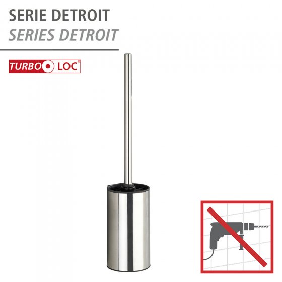 Turbo-Loc® Edelstahl WC-Garnitur Mod. Detroit, Befestigen ohne bohren