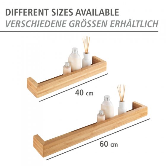 Wandregal Mod. Bambusa aus Bambus, 40 cm, aus Bambus 