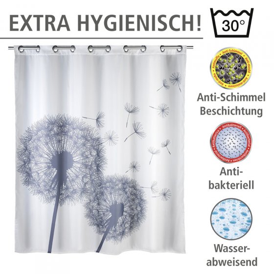 Anti-Schimmel Duschvorhang Mod. Astera Flex, aus 100 % Polyester