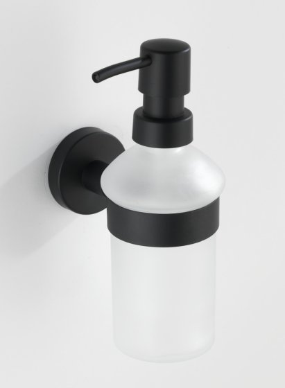 Seifenspender Mod. Bosio Edelstahl Black matt, Fassungsvermögen ca. 200 ml 