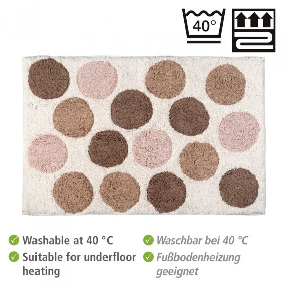Badematte Mod. Tibet, aus 100 % zertifizierter Bio-Baumwolle