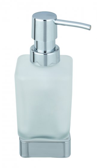 Turbo-Loc® Seifenspender Genova Shine, abnehmbarer Spender aus satiniertem Glas