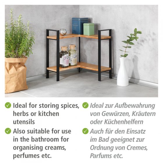 Küchen-Eckregal Mod. Lou, für mehr Stauraum auf der Arbeitsfläche