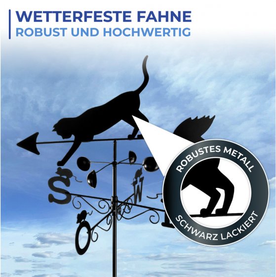 Wetterfahne Mod. Katze, Wetterhahn 