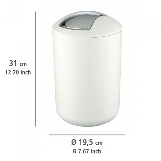 Kosmetikeimer Mod. Brasil Weiß L, 6,5 Liter