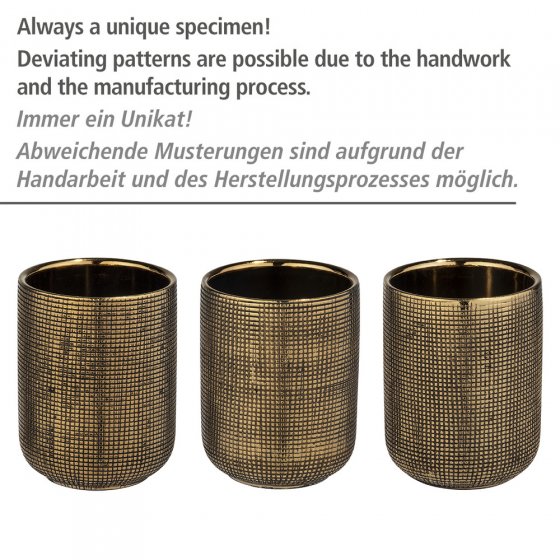 Keramik WC-Garnitur Mod. Rivara Gold, handbemalt