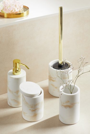 WC-Garnitur Mod. Odos, aus Polyresin